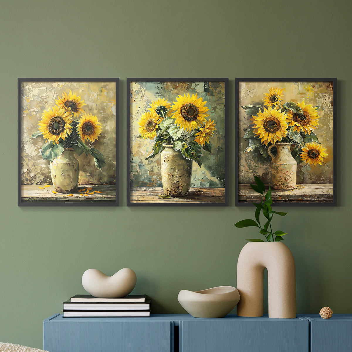 Floral Study Series CLXXI - Restickable Framed Art Set