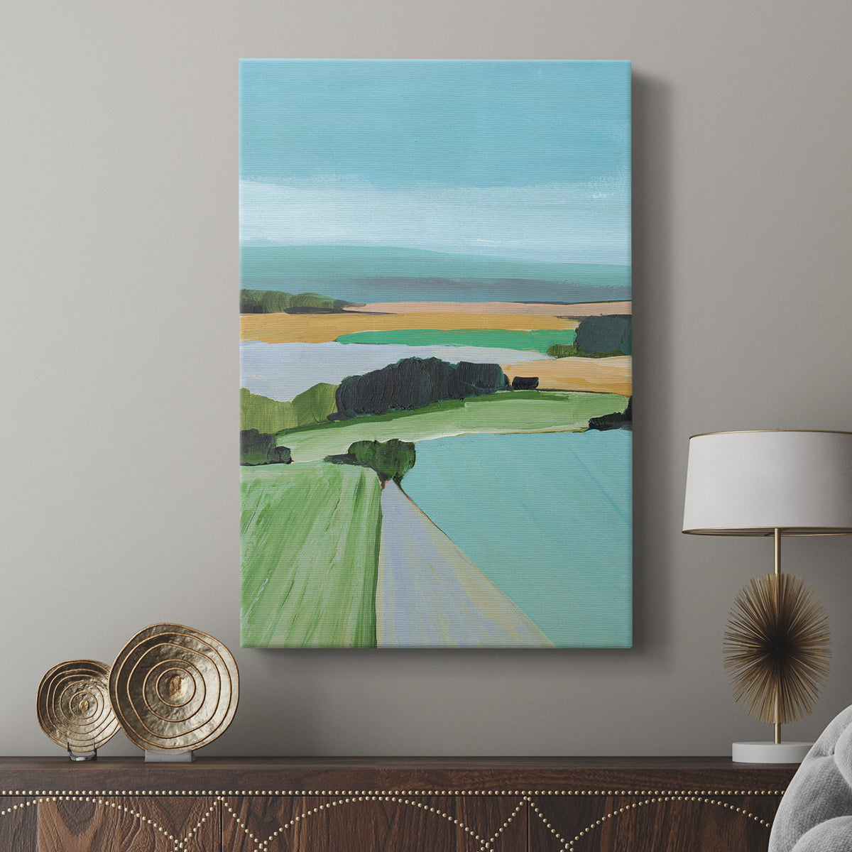 Bright Colored Countryside III - Canvas Art Print