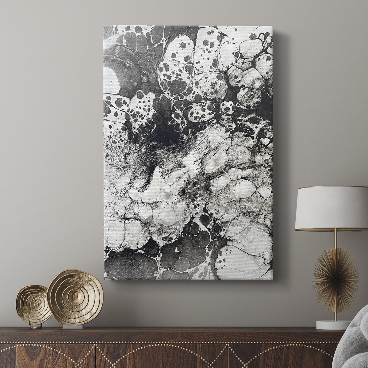 Marbling IX - Canvas Art Print