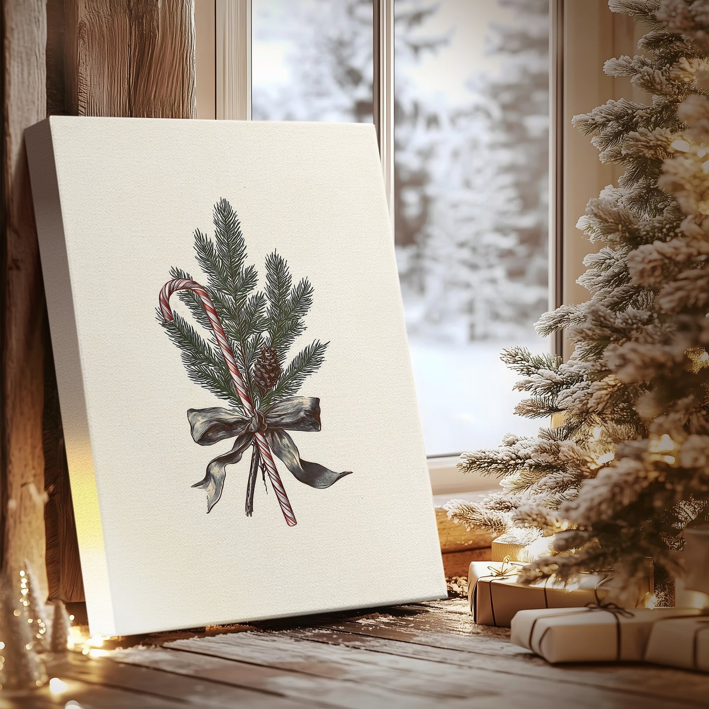 Evergreen of Pearled Carol - Canvas Art Print