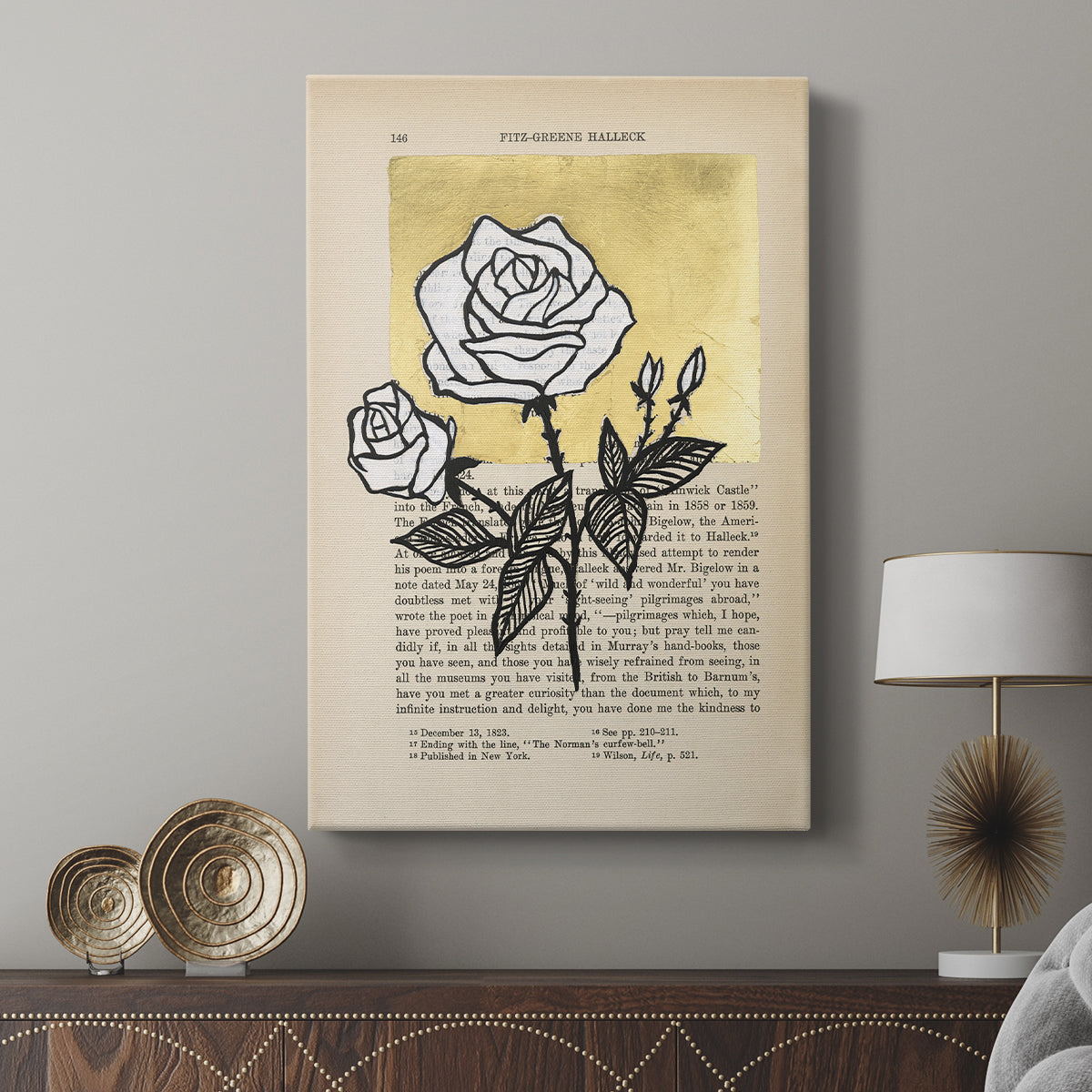 Floral Diary II - Canvas Art Print