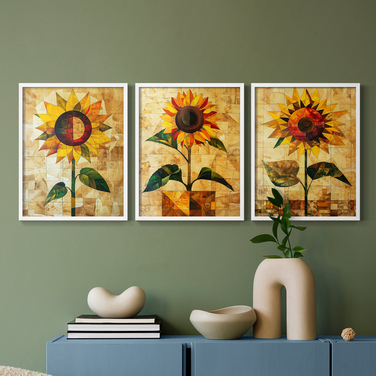 Floral Study Series CLVIII - Restickable Framed Art Set