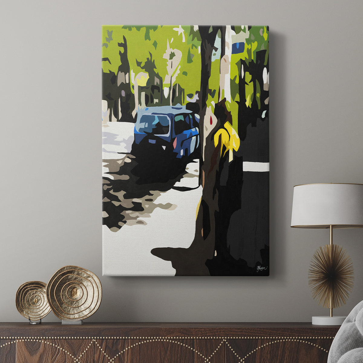 A Volvo in Ballard - Canvas Art Print