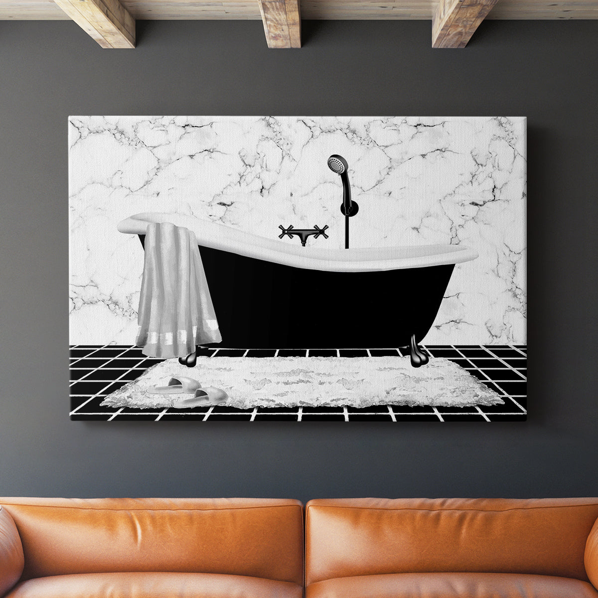 Modern Bath I - Canvas Art Print