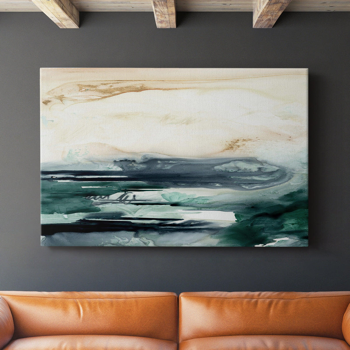 Sea Foam Flow II - Canvas Art Print