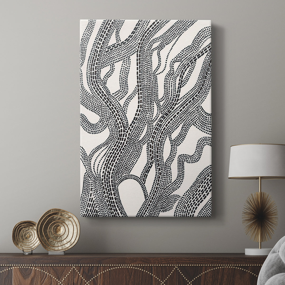 Dots and Dashes I - Canvas Art Print