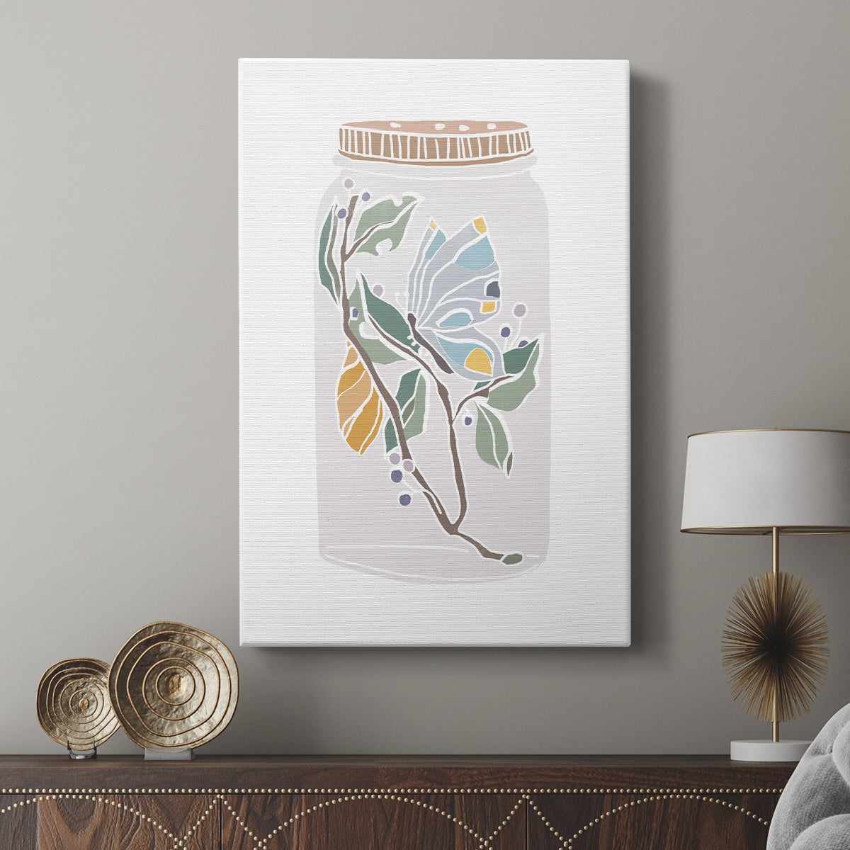 Nature Jar III - Canvas Art Print