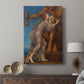 Canvas art print featuring a dramatic scene with symbolic meaning and layered detail displayed in a modern interior space.