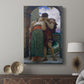 Canvas art print featuring a symbolic scene of union with soft tones displayed in a modern interior space.
