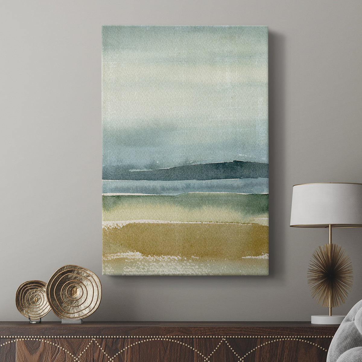Ochre Outlook I - Canvas Art Print