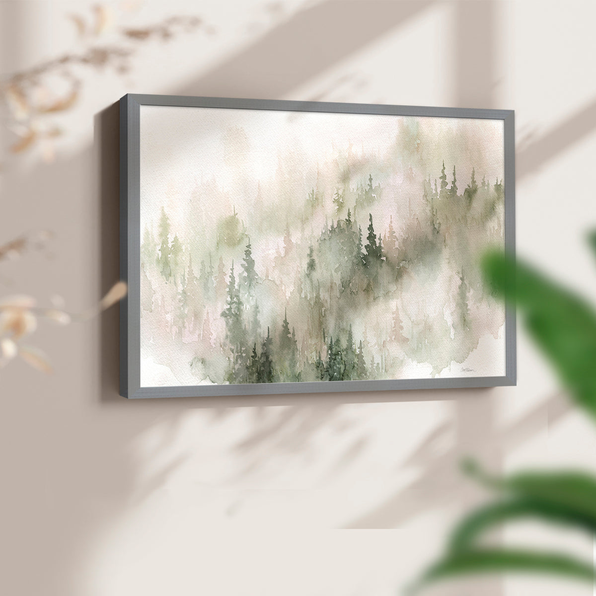 46155,forest,watercolor,trees,mist,fog,landscape,art,painting,nature,serene,pine,calm,greenery,decorative,framed,decor,atmosphere,tranquil,wall art,illustration,scenery,background,peaceful,light,shadow,brushstrokes,subtle,textures,forested,foliage,environment,woodland,aesthetic,design,beautiful,home decor,tranquility,inspiration,Re-stickable,Plants & Flowers