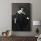 Canvas art print featuring a composed portrait with gentle contrast and depth displayed in a modern interior space.