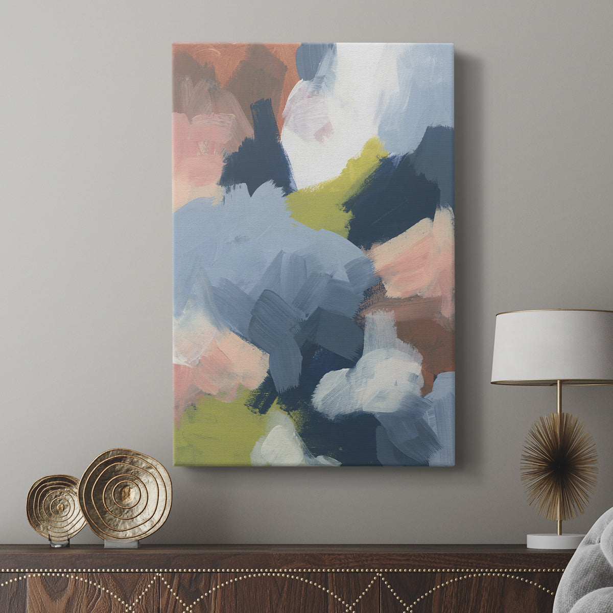 Soft Indigo Atmosphere I - Canvas Art Print