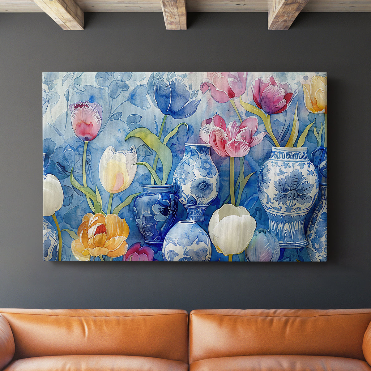 Floral Watercolor VII - Canvas Art Print