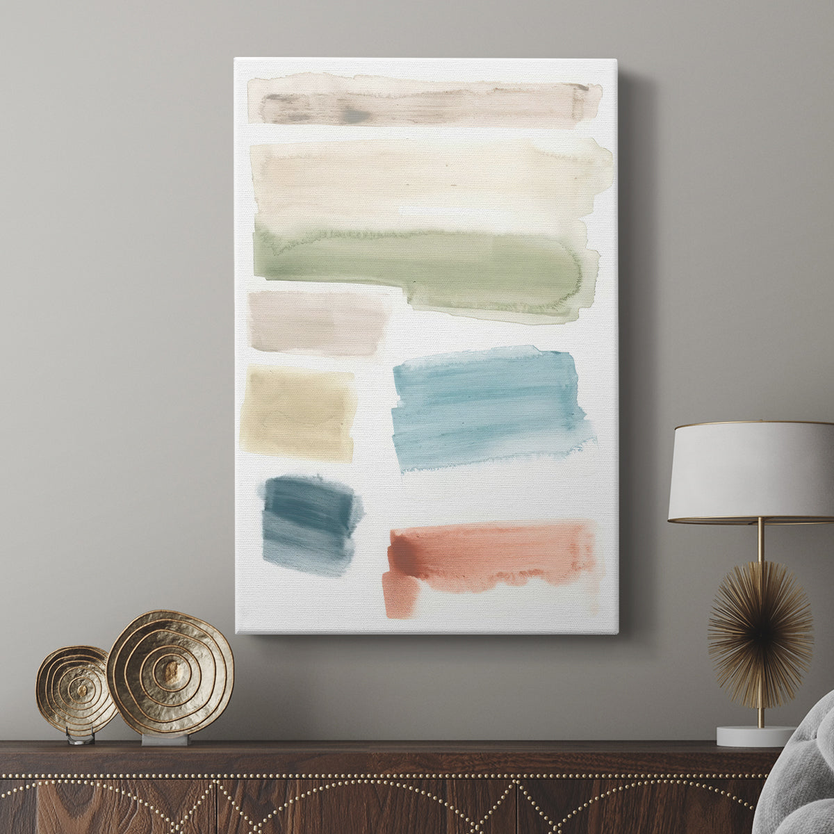 Watercolor Swatches I - Canvas Art Print