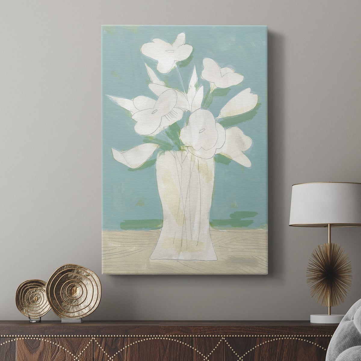 Muted Spring Arrangement I - Canvas Art Print