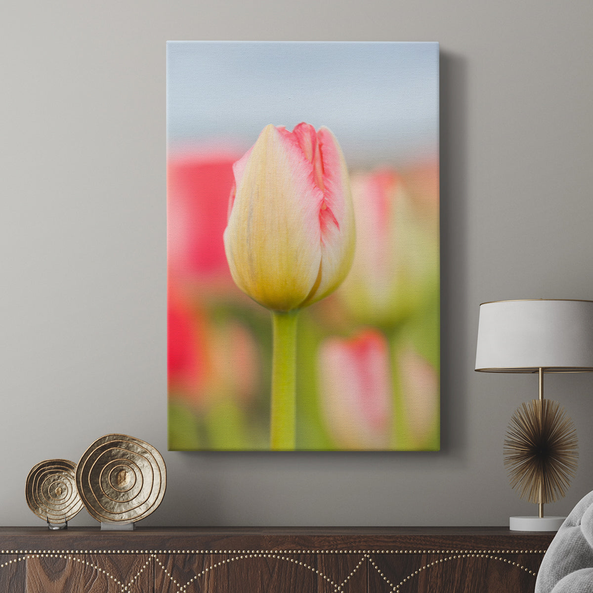Twotone Tulip - Canvas Art Print