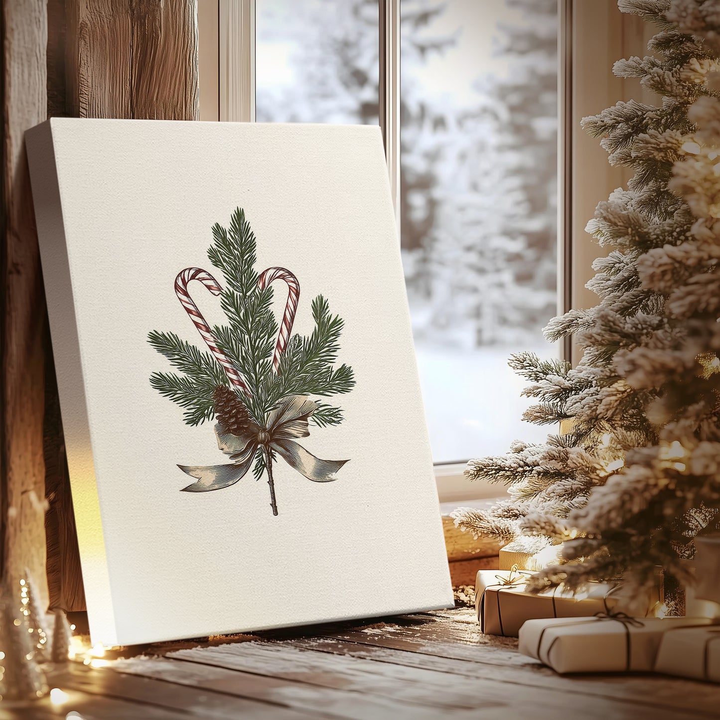 Icicles of Frostlit Promise - Canvas Art Print