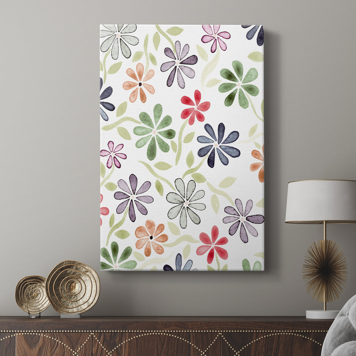 Faded Flowers I - Canvas Art Print