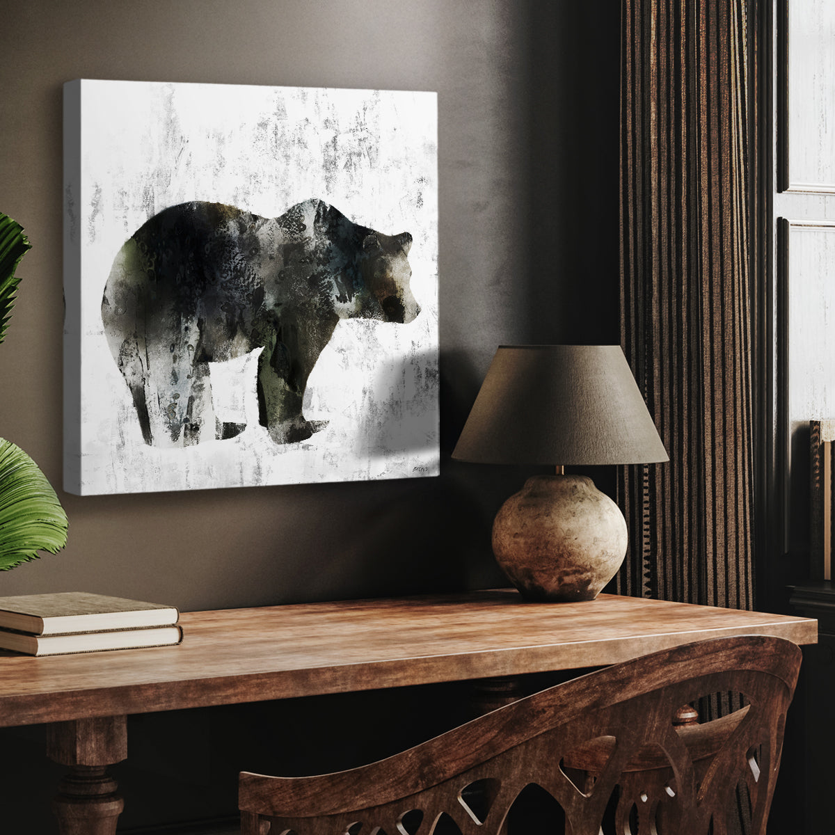 BEAR TOTEM - Canvas Art Print