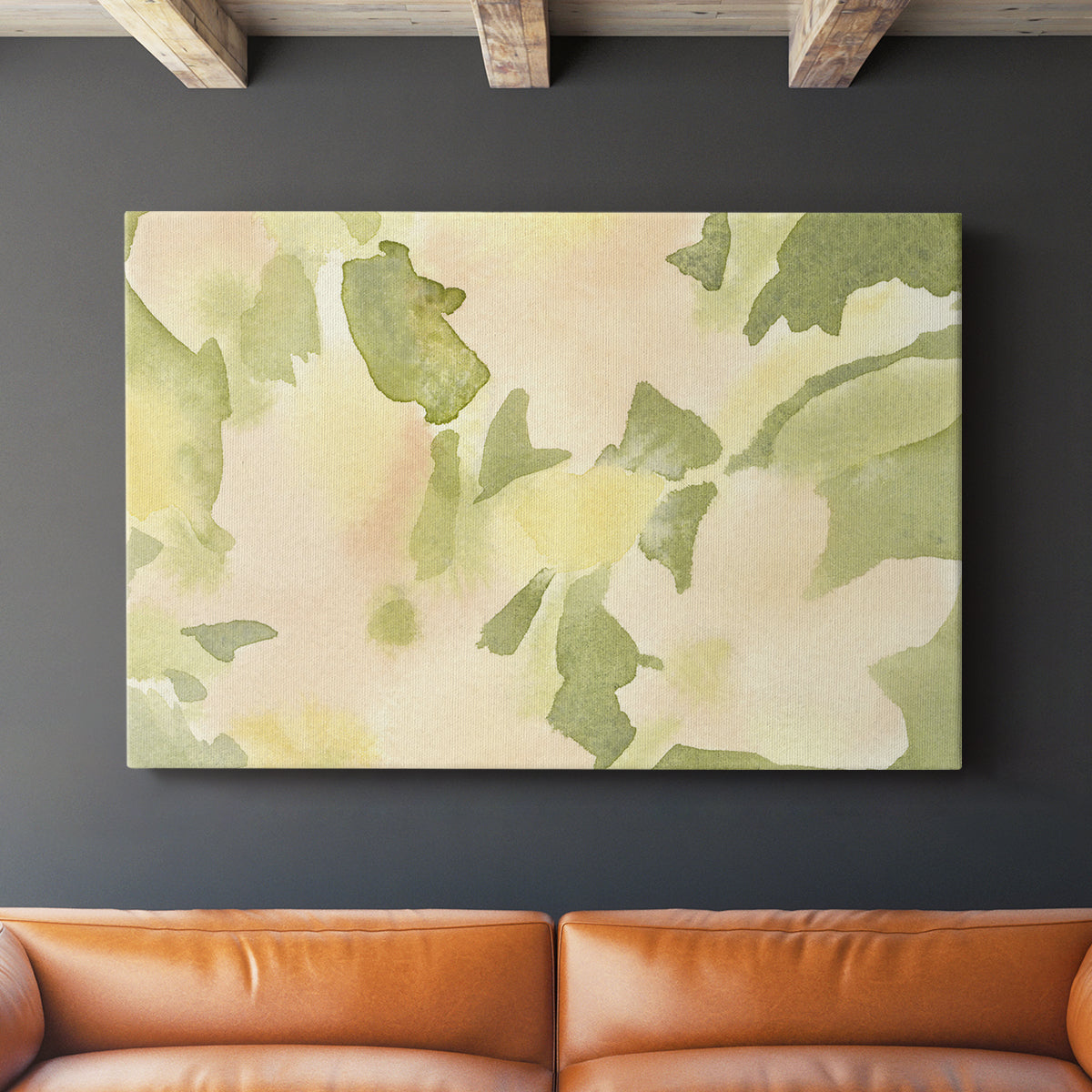 Verdant Floral Abstract I - Canvas Art Print