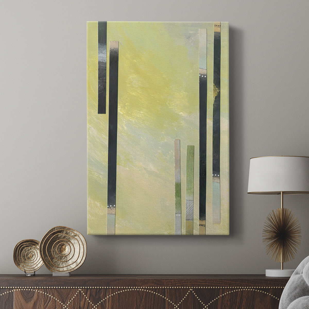 Neutral Assemblage I - Canvas Art Print