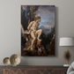 Canvas art print featuring a powerful image with strong contrast and emotion displayed in a modern interior space.