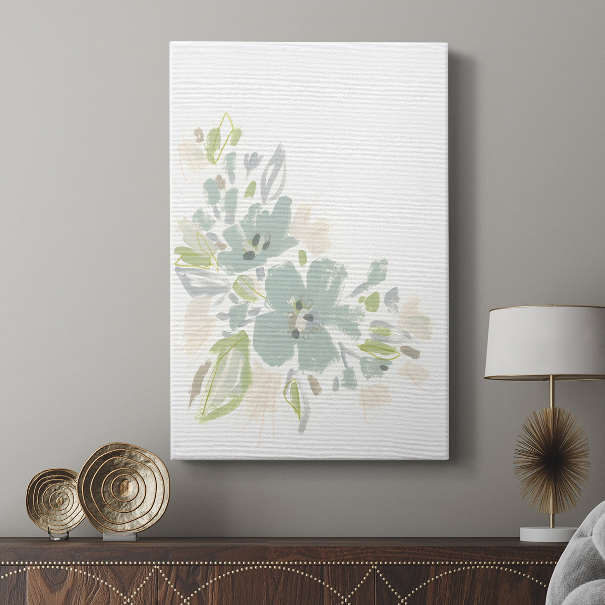 Seafoam Petals I - Canvas Art Print