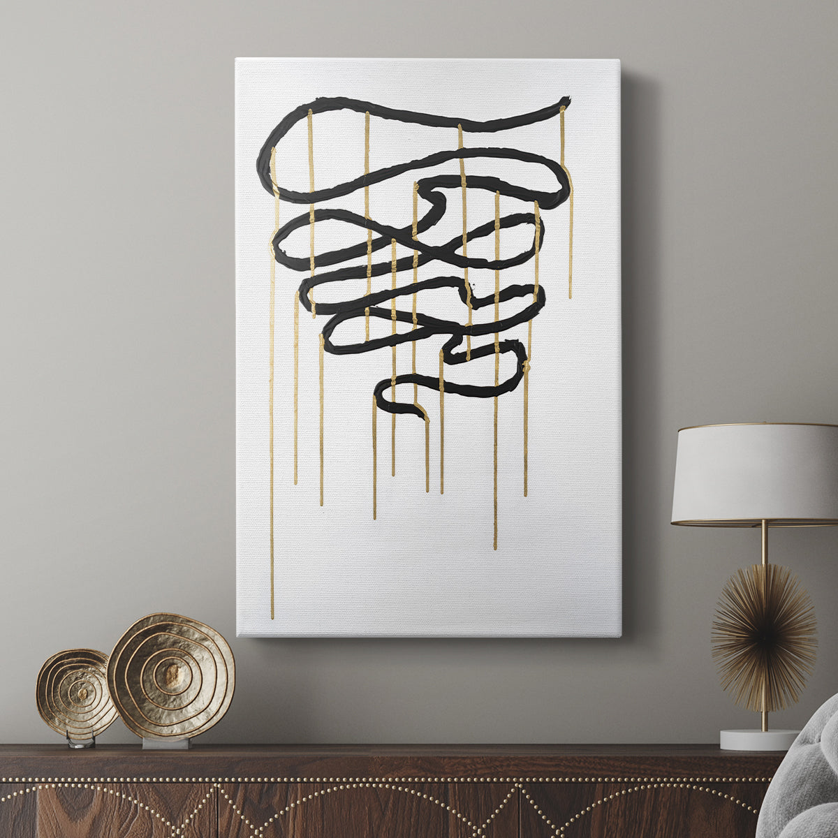 Weeping Ribbon I - Canvas Art Print