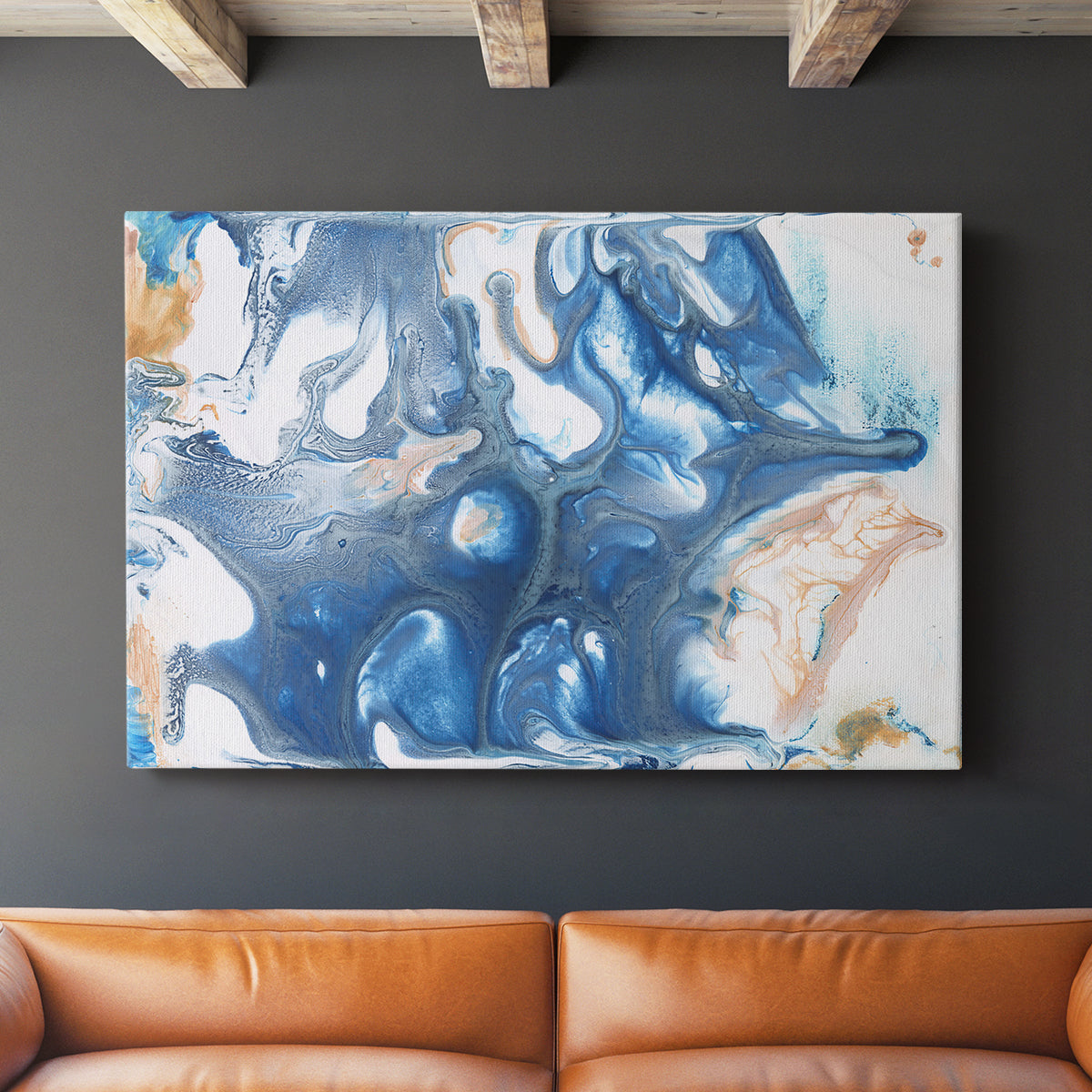 Dancing Blue II - Canvas Art Print