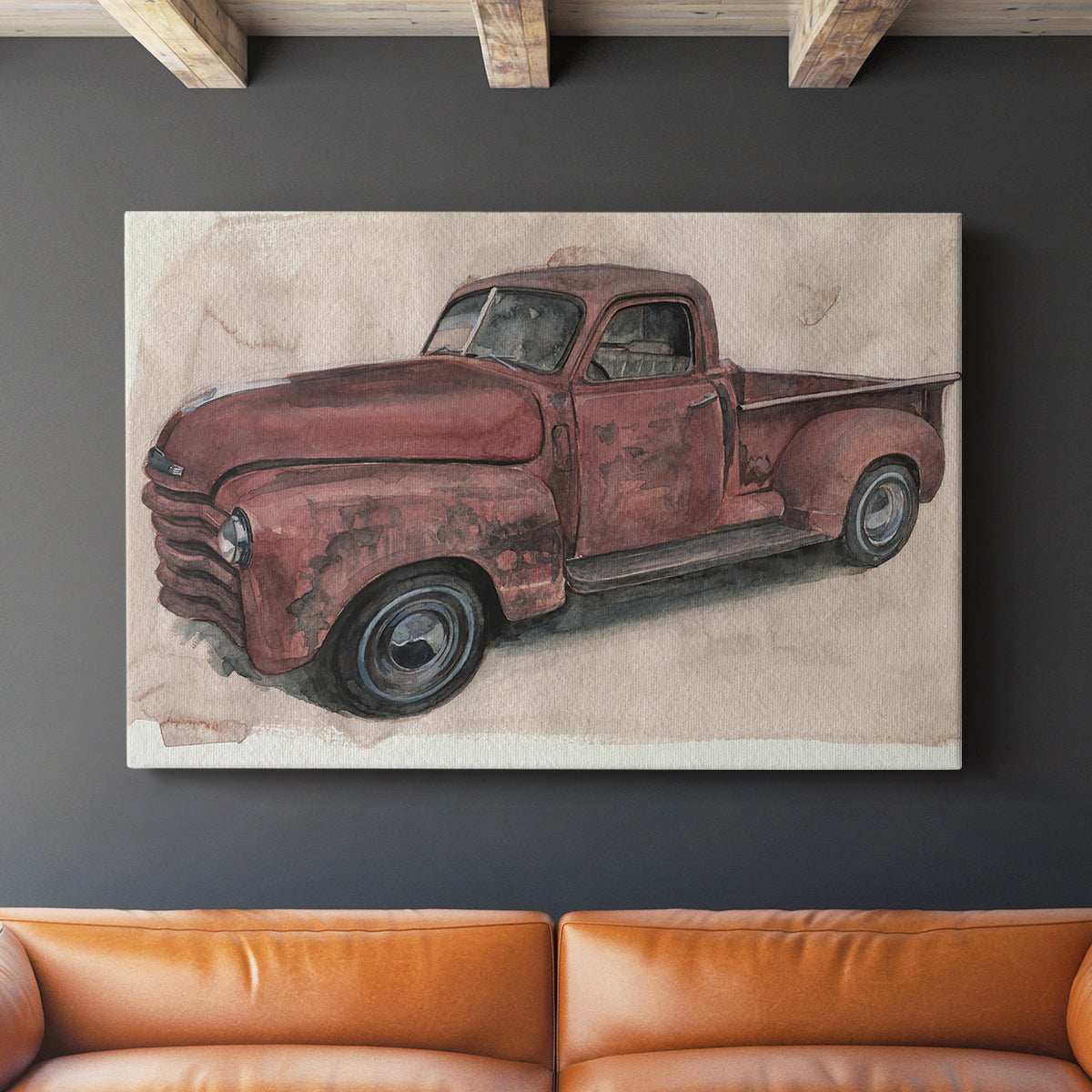 Antique Pickup I - Canvas Art Print