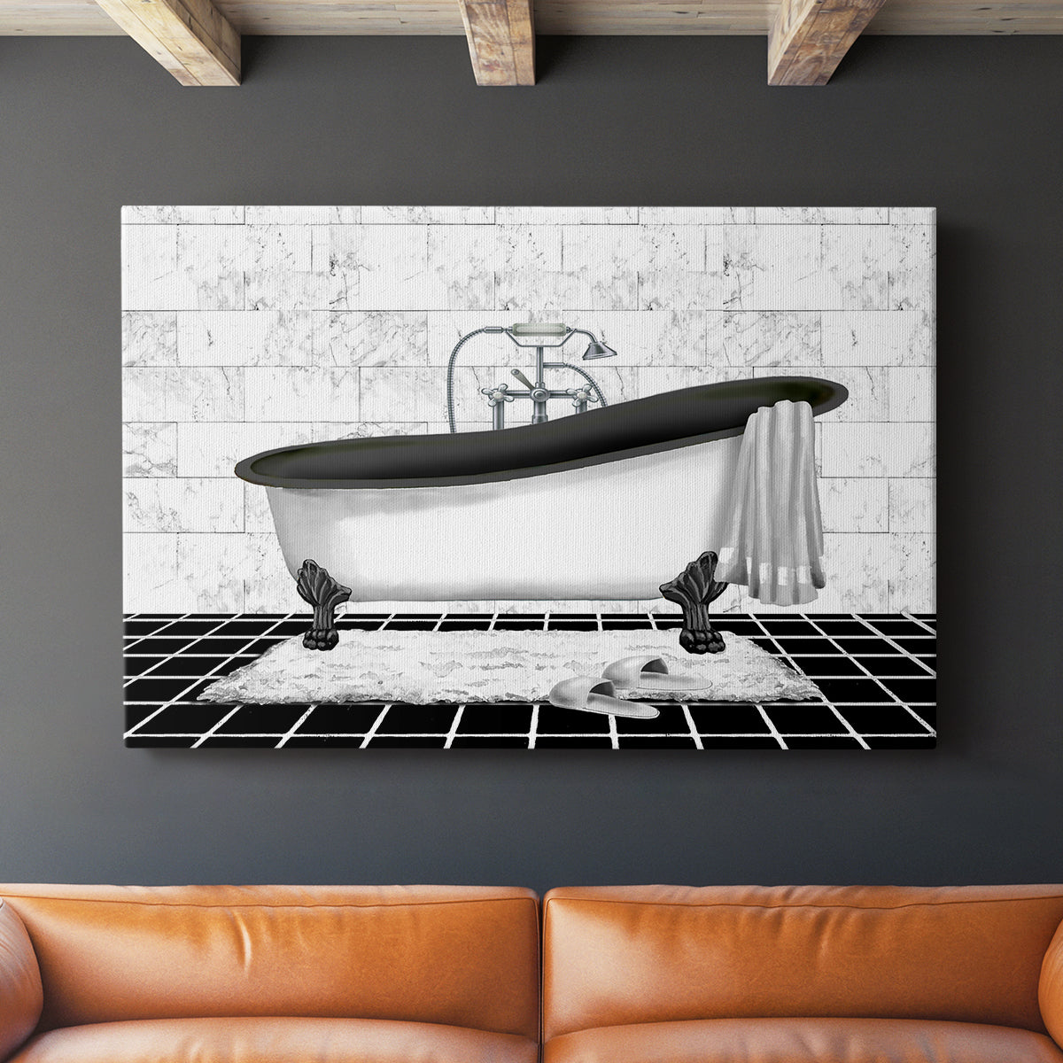 Modern Bath II - Canvas Art Print