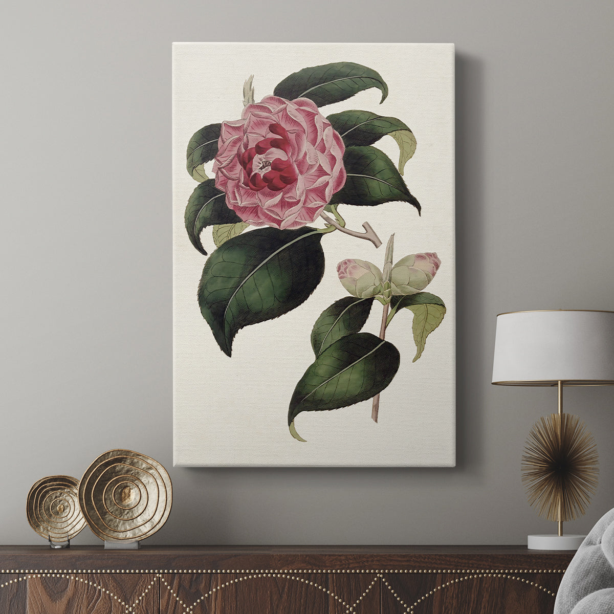 Pink Floral Mix III - Canvas Art Print