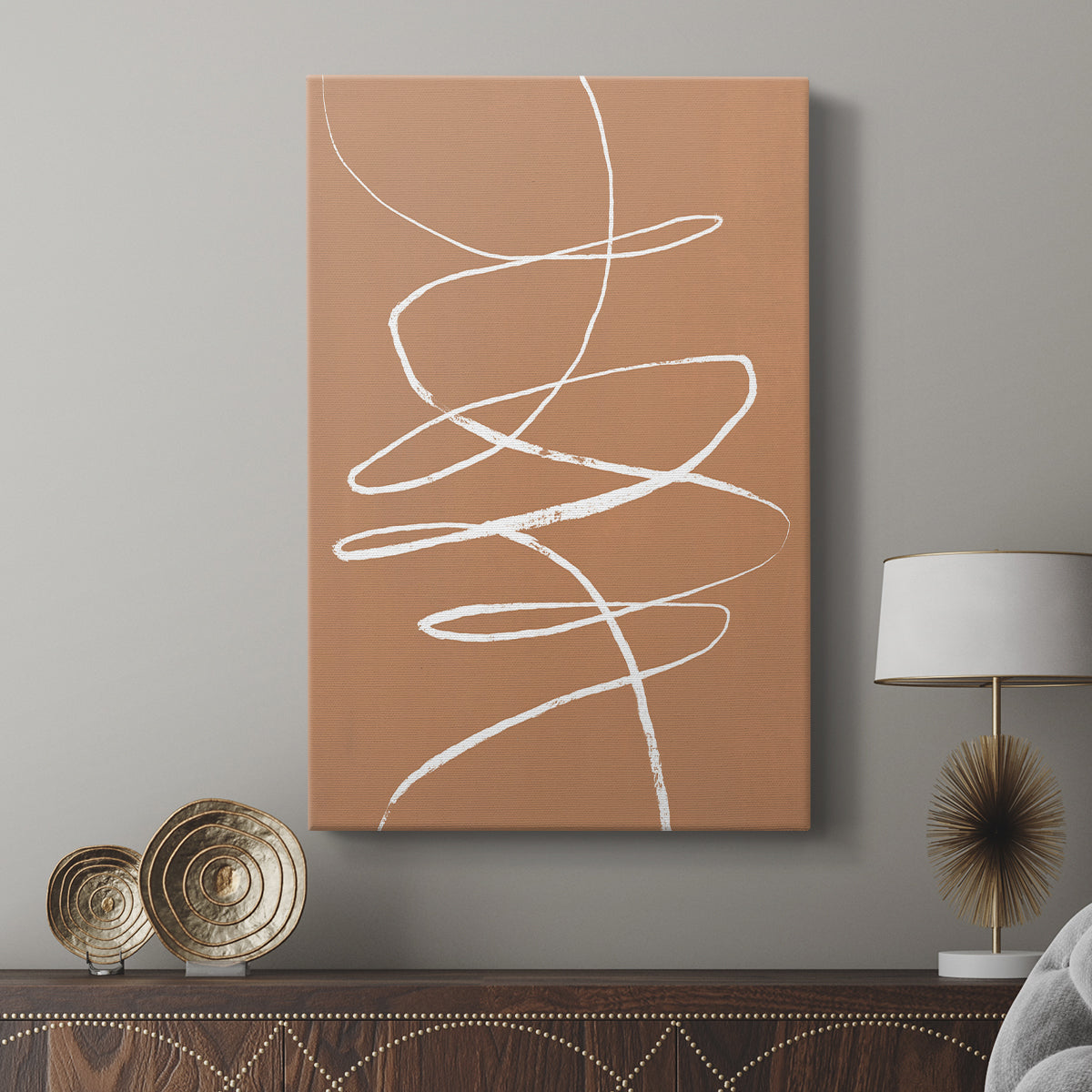 Terracotta Drift II - Canvas Art Print