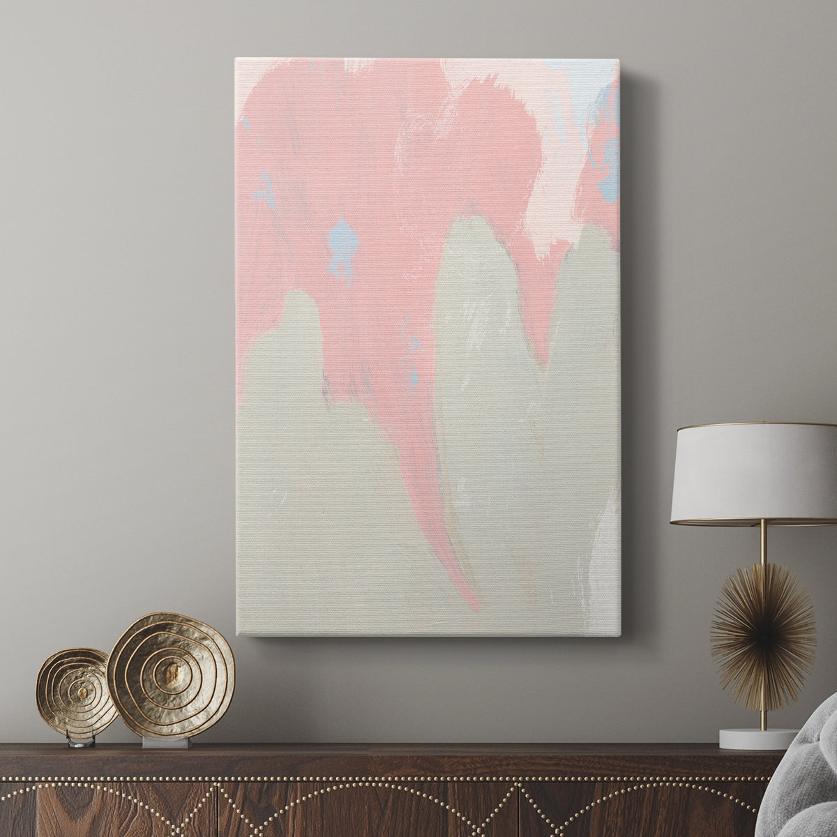 Blushing Abstract IV - Canvas Art Print