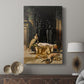 Canvas art print featuring a moody scene with soft light and strong contrast displayed in a modern interior space.