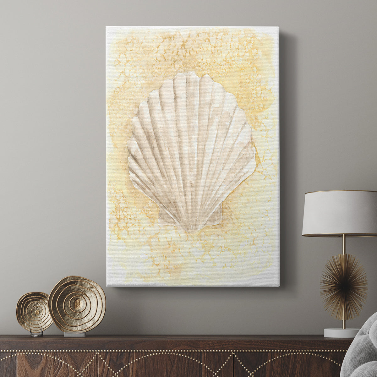 Salty Seashell II - Canvas Art Print