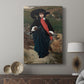 Canvas art print featuring a refined portrait with delicate features and smooth tones displayed in a modern interior space.