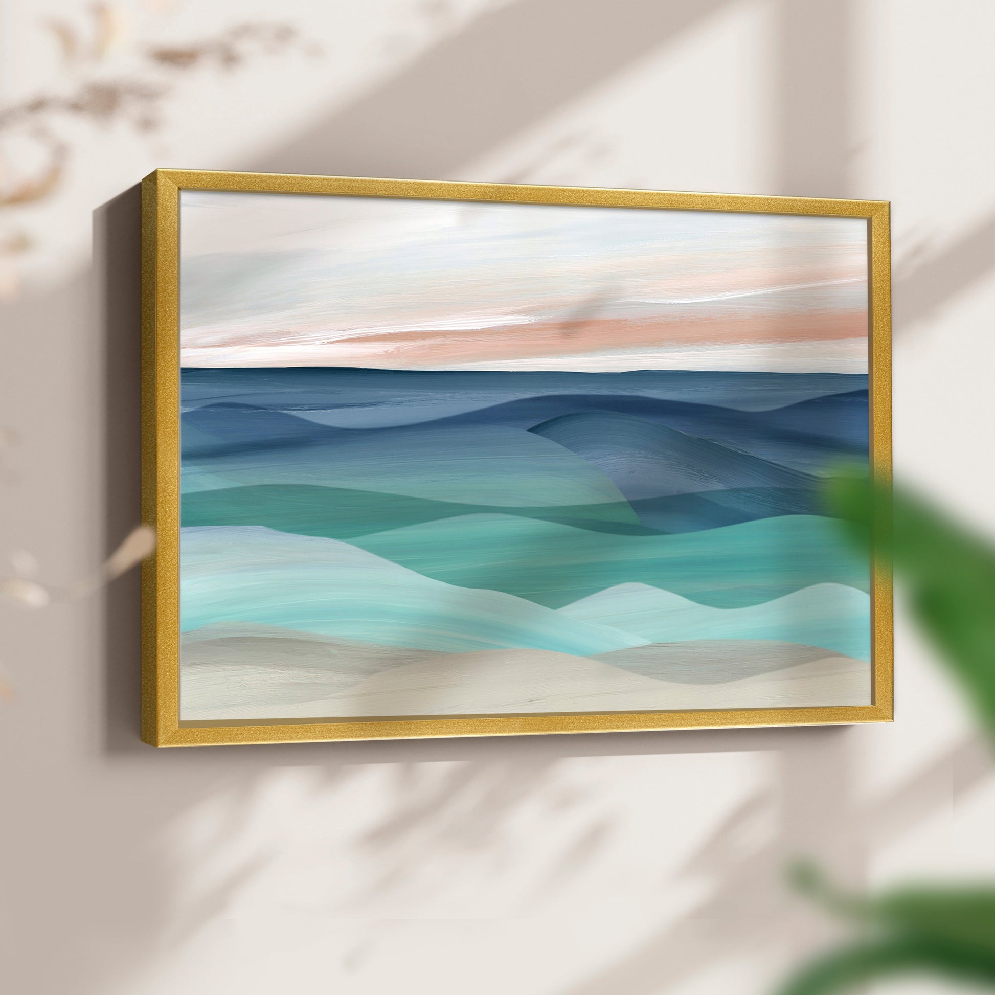 43524,abstract,ocean,landscape,art,painting,modern,sunset,blue,green,tranquility,waves,color,decor,home,framed,contemporary,nature,ocean view,coastal,seascape,peaceful,wall art,interior design,smooth,texture,horizon,stylish,ocean colors,creative,relaxation,scenery,sea,calming,atmosphere,aesthetic,visual,bright,layered,Re-stickable,Abstract