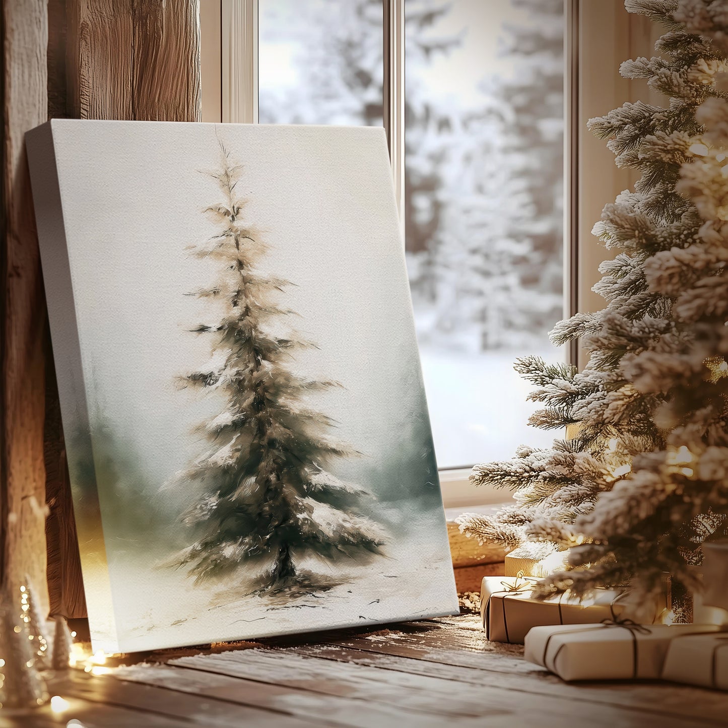 Pines of Silver Serenade - Canvas Art Print