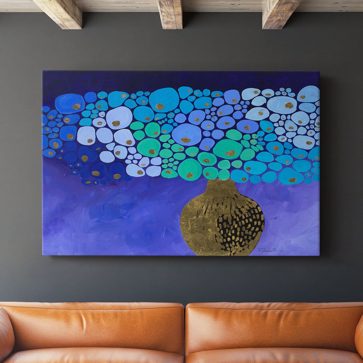 Blue Poppies II - Canvas Art Print