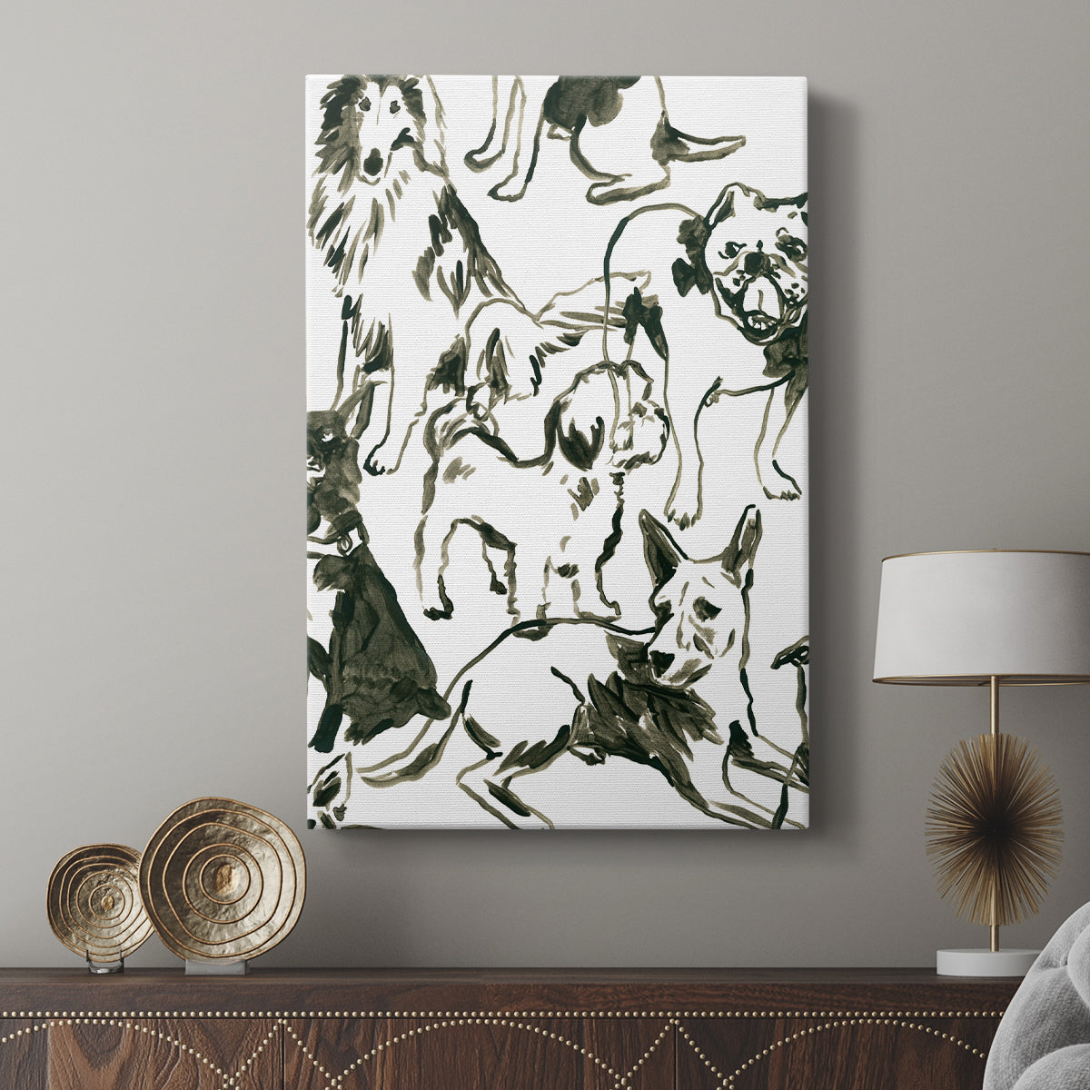 Canine Collage I - Canvas Art Print
