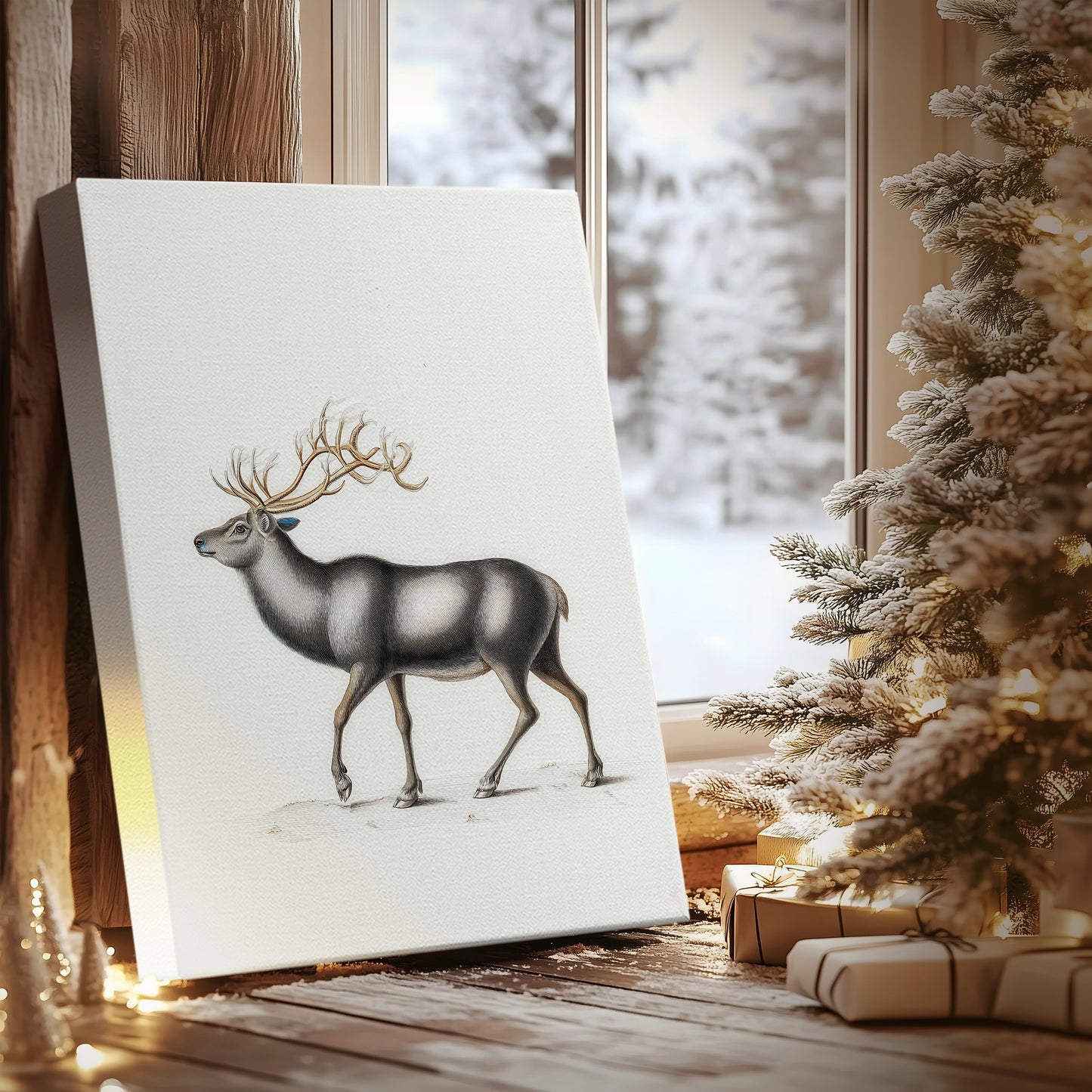 Eve of Frostlit Nativity - Canvas Art Print
