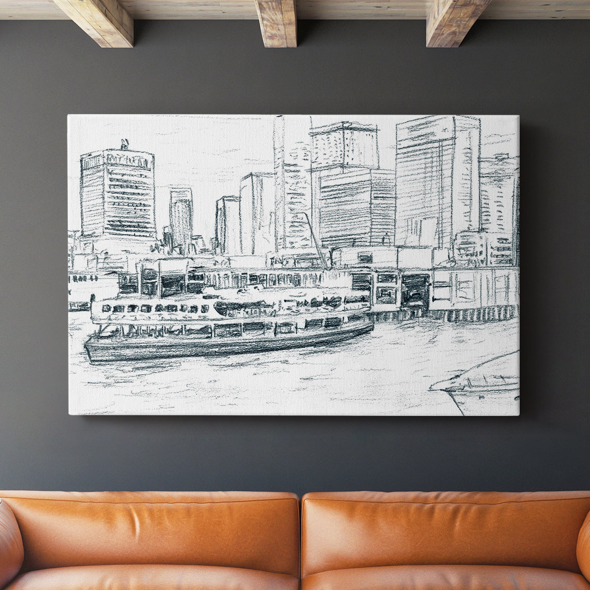 Ferryboats IV - Canvas Art Print