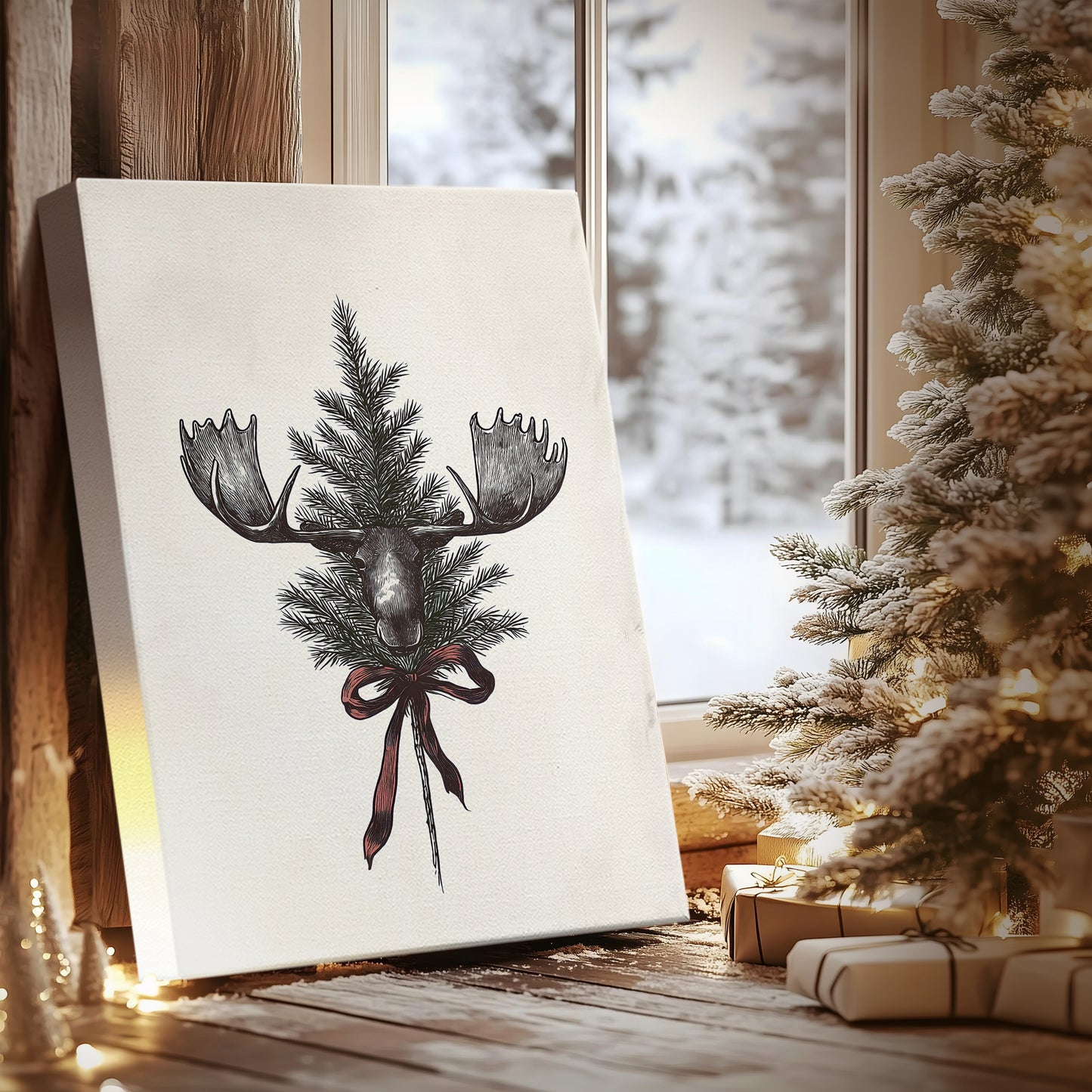 Yule of Frostlit Promise - Canvas Art Print