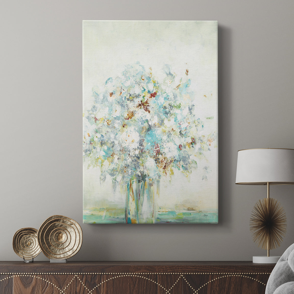Textured Bouquet - Canvas Art Print