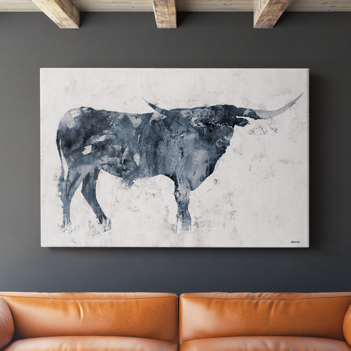 Long Horn - Canvas Art Print