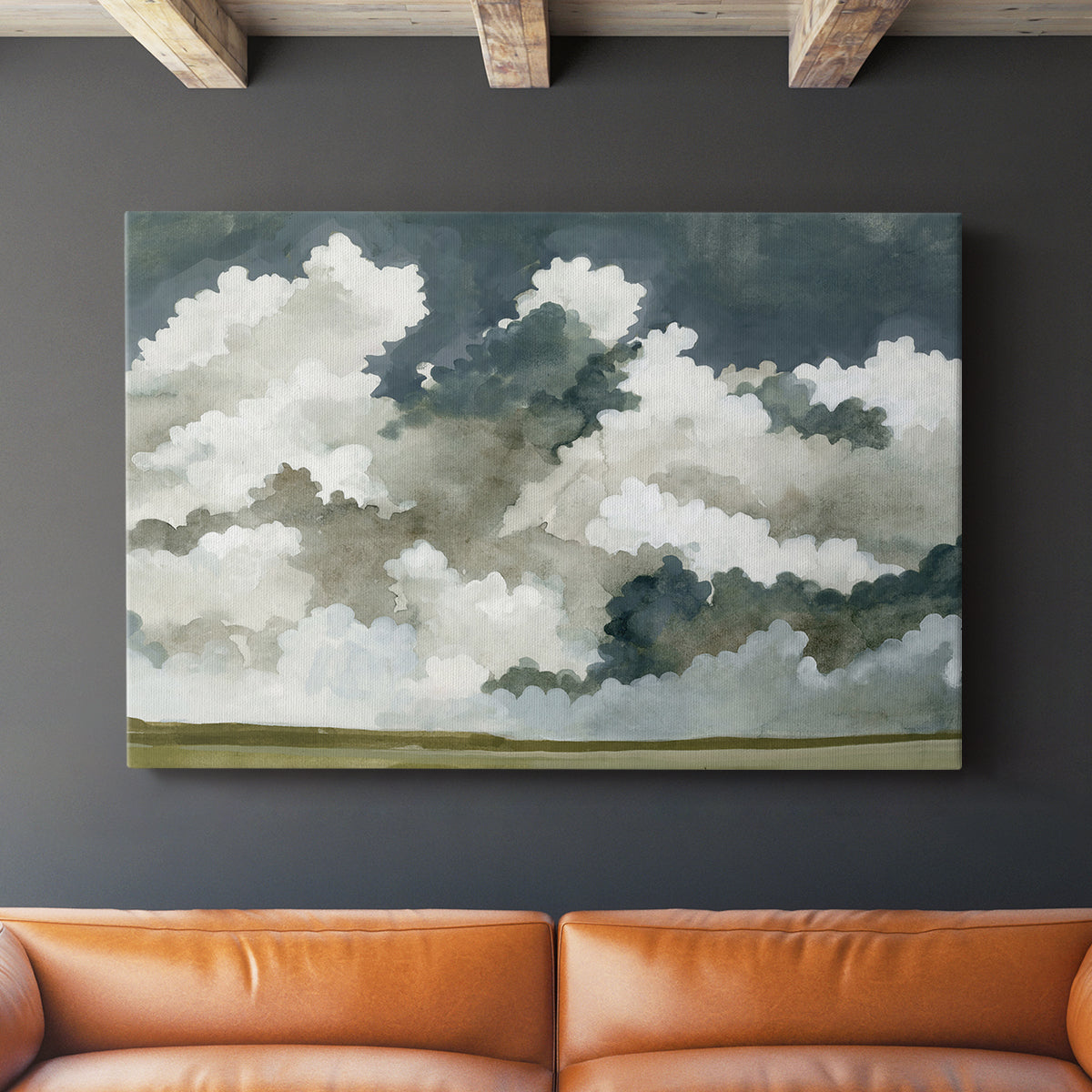 Vast Neutral Sky III - Canvas Art Print