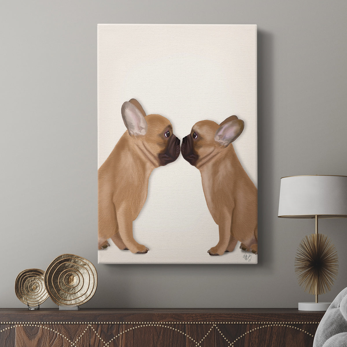French Kiss Close Up I - Canvas Art Print