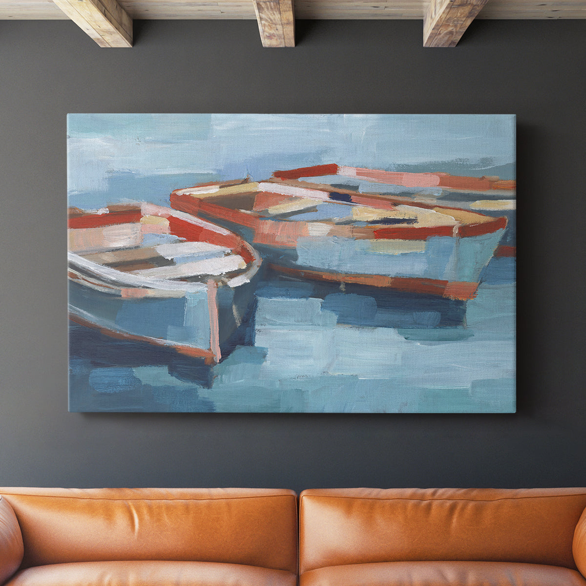 Primary Boats II - Canvas Art Print